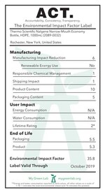 Nalgene™ Narrow-Mouth HDPE Economy Bottle